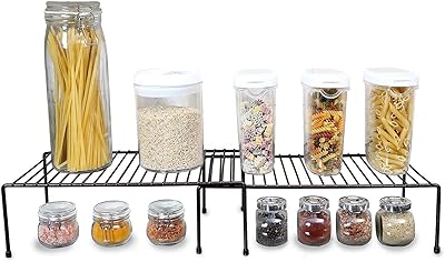 Storage shelf for cabinet - Large supports and storage storage supports Extensible kitchen - Metal steel wire - Cabinet, main course, table, guards organizer.. Make shopping fun and stress-free with DIAYTAR Nigeria.