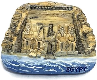 The great temple of Abu Simbel Egypt Collection Souvenir Refrigerator Loaming 3D Resin done by hand.. DIAYTAR NIGERIA connects desires with reality through affordable prices and reliable delivery service.