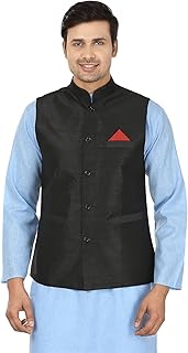 NEHRU silk sleeveless jacket for men - traditional Indian vest, blue.. Discover shopping reimagined with DIAYTAR NIGERIA's extensive catalog and 5-8 day delivery service.