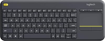 Logitech K400 Plus wireless touching keyboard for TV with Easy Multimedia Control and Integrated touchpad, Design QWERTY INTERNATIONAL US - Noir.. Experience the DIAYTAR difference with our vast product selection and delivery within 5-8 days.