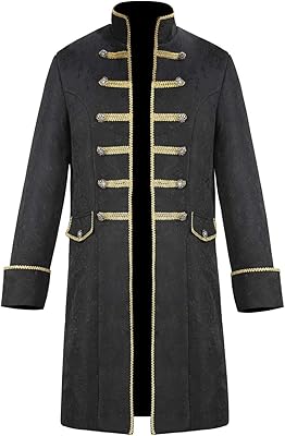 Flanco Vintage Medieval Steampunk Vintage Gothic Coat Victorian Style Cosplay Costume coat Halloween Cosplay Party.. Everything you want, delivered fast — DIAYTAR Nigeria does it better.