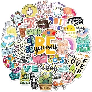 Inspiring stickers | 50pcs motivation sticker for water bottles of positive quote stickers for scrapbooking journal sterilization stickers for laptops waterproof vinyl for adolescents adult children teachers teachers teachers teachers teachers.. DIAYTAR NIGERIA: Where every purchase is affordable and delivery is always within a week.