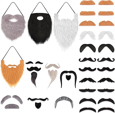 32 Pieces of False-Adhesive False Mustache Creative Mustache Design of Recuctive Beard Stickers Funny Mustache Face for Adults Children.. Shop smart with DIAYTAR NIGERIA's vast selection and enjoy affordable shipping in just 5-8 days.