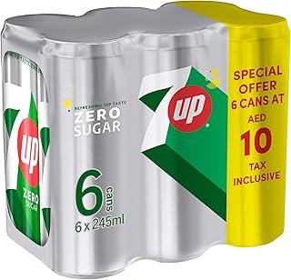Gaser drink flavored with lime 7 Up, 245 ml, pack of 6.. DIAYTAR NIGERIA: Your one-stop e-commerce destination with affordable prices and nationwide delivery in 5-8 days.