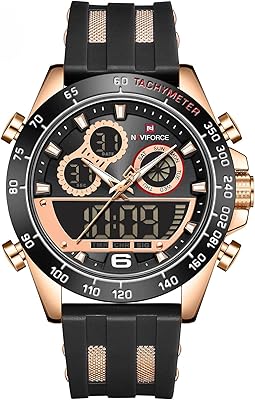 Analog sports and digital sports watch for men, water resistant multifunction chronograph with silicone bracelet, chronograph, digital.. Shop with confidence at Nigeria's leading affordable e-commerce platform with reliable delivery services.