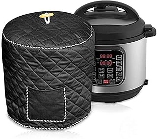 Polly-dust cover, pressure cooker cover with front pocket for accessories compatible with Nutricook 6L and 8L instant pans (black, 6L).. DIAYTAR NIGERIA: Your trusted e-commerce partner with extensive product choices and affordable delivery.