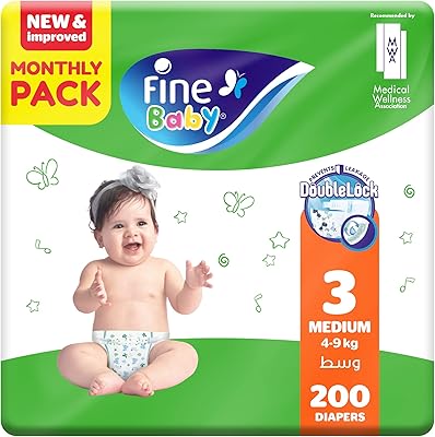 Fine diapers for baby size 3 (6-9 kg) medium, 200 units - Super economical monthly pack.. DIAYTAR NIGERIA combines affordability with convenience, delivering your purchases within 5-8 days.