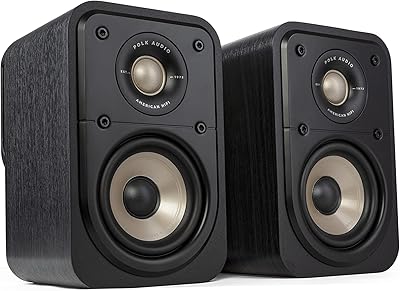 High resolution speakers Polk Audio Audio Signature Elite ES10 For Home Cinema, stereo speakers, satellite speaker, hi-fi, compatible Dolby Atmos and DTS: X (pair of 2)-Black.. Great finds. Great prices. Fast shipping. That’s DIAYTAR Nigeria.