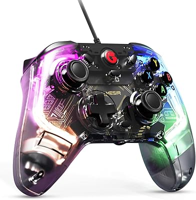 Gamesir t4 kaleid transparent wired game controller for windows 7/8/10/11, switch and Android TV box, RVB HUE color lights, PC controller with turbo/programmable/audio socket 3.5 mm.. DIAYTAR NIGERIA: Connecting Nigerians with affordable products delivered promptly nationwide.