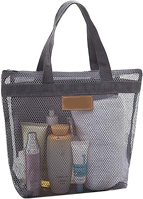 Mesh shower bag, sports bag, portable toiletry bag, slight suspended toilet bag, bathroom organizer with zipper and quick drying.. The best online shopping experience in Nigeria — DIAYTAR delivers it all.