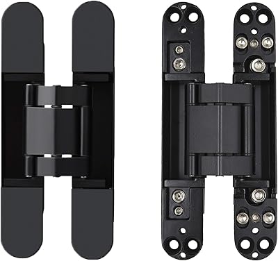 Hoptimo Invisible hinges of 7 inches hinged hinges hidden hinge hinge swiveling 180 degrees hinge adjustable end to 3D 7 x 2.8 x 1 inch (black pack of 2).. Shop confidently with Nigeria's most trusted e-commerce platform, offering swift and affordable delivery.