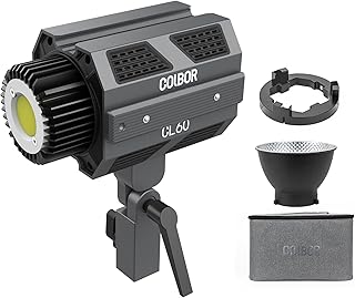 Photography light CL60, mini 65 W LED video lamp for photography 2700-6500 K Variable CRI97 + 10 Lighting Modes of LCD 2 "LCD 2" LED SHOWS AT BOWENS support.. DIAYTAR NIGERIA: Where shopping dreams come true with budget-friendly prices and nationwide shipping.
