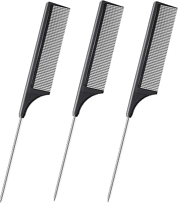 Castowave 3 styles hairstyle comb with stainless steel handle appears.. Enjoy a hassle-free shopping experience with DIAYTAR Nigeria, where products are categorized for your convenience and delivery is always on time.