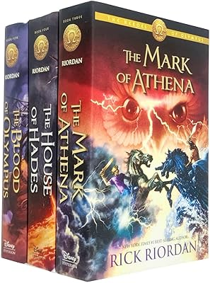 Collection of heroes of Olympus series 3 series by Rick Riordan (The brand of Athena, Hades' house, the blood of Olympus).. DIAYTAR NIGERIA: Where shopping dreams come true with budget-friendly prices and nationwide shipping.