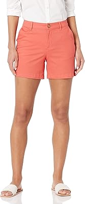 Short Chino Amazon Essentials 5 "for women (available in straight and curved version), Rose Corail, size 4.. Experience shopping freedom with DIAYTAR NIGERIA's vast selection and dependable nationwide shipping.