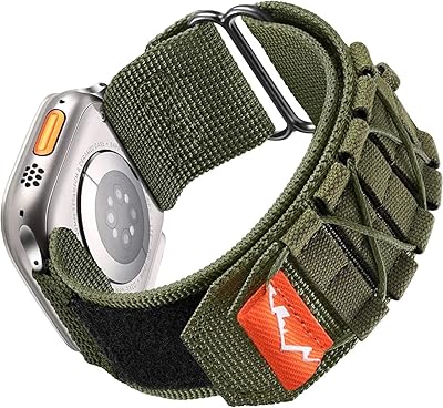 Dado nylon fabric sports bracelet compatible with Apple Watch 8 Ultra, 8, 7, 6, 5, 4, 3i, 49 mm, 45 mm, 44 mm, 42 mm for men, woven loops bracelets for the IWATCH series.. No hassle, just shopping — DIAYTAR Nigeria delivers in under 8 days.