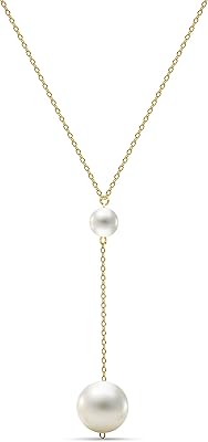 14 -carat yellow gold necklace 585 with 2 white freshwater pearls for women, length 450 mm per miori, gold.. Your trusted shopping companion, DIAYTAR NIGERIA delivers affordable solutions in just 5-8 days.