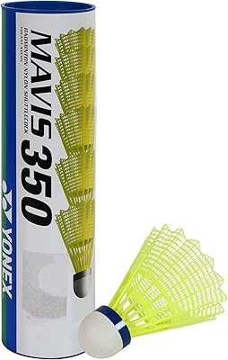 Yonex Mavis 350 nylon badminton ball with blue cover (yellow).. Fast delivery is our promise — DIAYTAR Nigeria keeps it real.