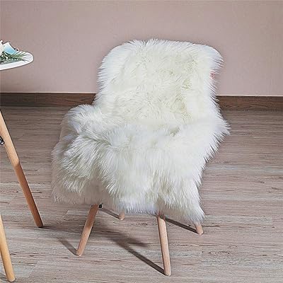 HLZO soft fake fur carpet, white sheepskin chair cover, long hair carpet for bedroom sofa and living room floor (2 x 3 feet (60 x 90 cm) white).. Nigeria's e-commerce leader delivers unmatched variety and value to your doorstep in just 5-8 days.