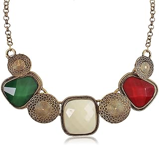 Elegant Shining Diva Collar for Women (Multicolor) (PI6605NP), metal.. One platform, endless products — welcome to DIAYTAR Nigeria.