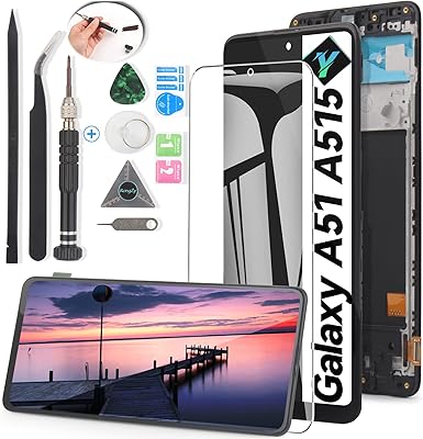 Display for Samsung Galaxy A51 A515 LCD Touch screen Digne assembly parts for Samsung A515 A515FN/DS A515F Replacement (Black).. DIAYTAR NIGERIA brings the joy of affordable shopping to your fingertips with delivery in less than 8 days.
