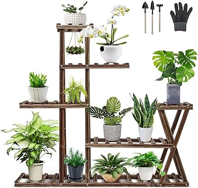 Wooden flower support, multilayer plant display, simple flower shelves, large capacity, flower pots for the house, the garden, the terrace, the corner, the balcony, the interior and the exterior (flower support).. No hidden costs, no long delays — just DIAYTAR Nigeria convenience.