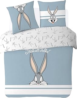 Le Looney Tunes duvet set for teenagers, blue, double, 200 * 200 cm, cotton, rain.. Shop across categories at DIAYTAR NIGERIA with the confidence of affordable prices and delivery within 8 days.