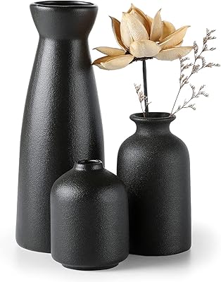 Set of ceramic vases 3 small decorative flowers.. DIAYTAR NIGERIA brings online shopping to every Nigerian with affordable prices and reliable shipping.