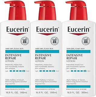 Eucerin intensive restorative lotion with 16.9 oz pump (500 ml) (3 packages).. Your trusted marketplace, DIAYTAR NIGERIA offers comprehensive selection with budget-friendly delivery.