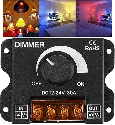 Unique color variator controller 12V 24V30A, iron housing, monochrome lighting button, 0-100% switch for light garland lamp with led strip.. DIAYTAR NIGERIA delivers on convenience and affordability with our reliable nationwide shipping.