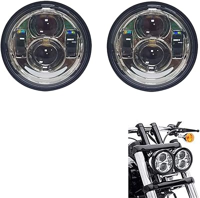 LED LED LAD 465 inch chrome with white halo for SMA Harley motorcycle.. Experience the ultimate in shopping convenience with DIAYTAR NIGERIA's vast catalog and 5-8 day delivery.