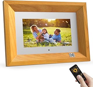 Kodak smart electronic photo frame with 7 -inch HD IPS screen with 4 GB of memory, automatic rotation, photo sharing with remote control.. From phone accessories to home decor — DIAYTAR Nigeria ships it fast.