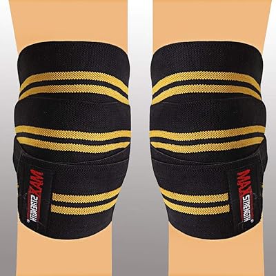 Maxstrength ® Halterophilia knee, knee support straps, robust elastic velcro closure, gymnastics training exercise at home.. DIAYTAR NIGERIA: Where quality meets affordability, with thousands of products delivered in less than 8 days.