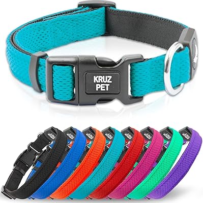 Cruz Pet Kza102-11S dog necklace for small, medium and large dogs, adjustable, soft, light, breathable and comfortable collar - Turquoise Size S.. Shop the smart way with DIAYTAR Nigeria — fast delivery, affordable everything.