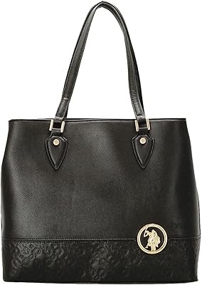 Polyurethane shopping bag Bettendorf, Black, Size 34 × 15 × 27.5 US Polo, Black, Contemporary.. DIAYTAR NIGERIA makes quality accessible with our diverse product range and dependable delivery service.