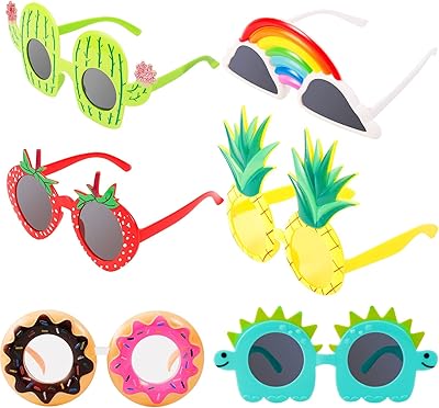Festival sunglasses Hawaiian Small Hawaiian glasses 6 pairs of fancy festive sunglasses Hawaiian glasses for children adults adults on the beach on the beach.. Shop the smart way with DIAYTAR NIGERIA's extensive selection and budget-friendly nationwide delivery.