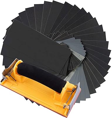 50 pieces, wet sandpaper and dry with sanding block for the finishing of wooden furniture, polishing of metals and polishing of cars, from 120 to 800 matching glass papers.. DIAYTAR NIGERIA combines affordability, variety, and convenience with nationwide delivery services.