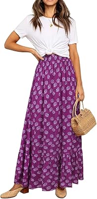 Summer high waist high bohemian pleated bohemian a long line long skirt.. Forget the long lines — DIAYTAR Nigeria is always open for shopping.