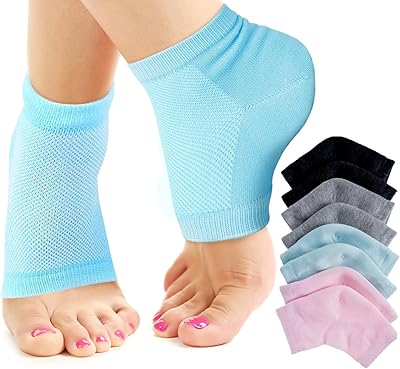 Hydrating heeled socks - Set of spa socks for dry and cracked feet | 4 pairs of flexible silicone hair protectors to treat eczema, calluses and relieve rough pain.. Your digital shopping companion, DIAYTAR NIGERIA offers unmatched value with nationwide shipping.