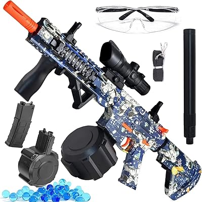 Moonmin Gel Ball Gun M416 Hydrogel Impact/Hydrogel Ball Shooter for children outdoors CS Cosplay Team Game (M416 Blue).. Why pay more? DIAYTAR Nigeria gives you the best for less.