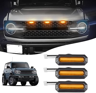 LED Bronco LED calendre fires 2021 6th generation + Ambre lights, 3 pieces, fuses and son, for Badlands Wildtrak Ivyglades Clutch Tech FIRST Edition.. For everyday items and more, trust DIAYTAR Nigeria.
