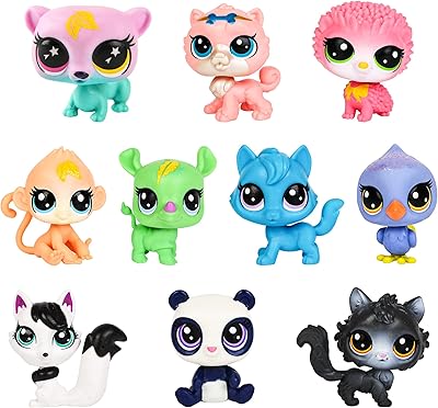 Set of toys for small Palami LPS animals, composed of 10 pieces of pets for petty and rare pets with a support for cats, dogs, cats, rare and random shipments.. Shop smart with DIAYTAR NIGERIA, offering a vast product range delivered to your doorstep within a week.