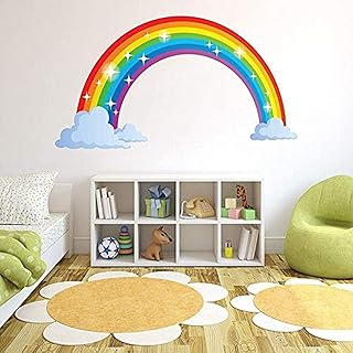 Removable and waterproof rainbow pvc wall stickers for children's bedrooms, wall stickers for living room, student dormitory, child bedroom stickers.. DIAYTAR NIGERIA makes online shopping accessible to all with budget-friendly prices and reliable delivery.