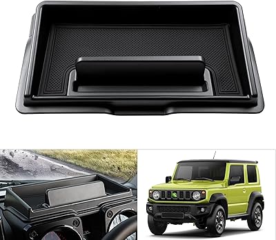 Automatic adjustment for organizer of Suzuki Jimny 2019-2022 JB64/JB74 central console dashboard organizer, accessories, dashboard drawer with mobile phone support.. DIAYTAR NIGERIA: Where smart shoppers find everything they need at prices they can afford.