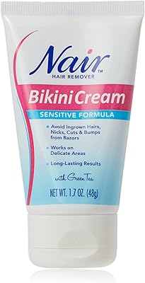 Nair Bikini depilatory cream for sensitive skin 50 ml (pack of 2).. DIAYTAR NIGERIA: Where shopping meets satisfaction with affordable prices and prompt delivery services.