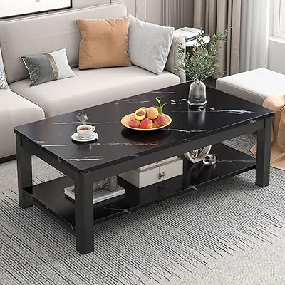 Simple coffee table with 2 levels small modern rectangular tea table in marble veneer.. From tech gadgets to groceries, DIAYTAR Nigeria is your all-in-one online store. And the best part? Delivery happens fast — between 5 to 8 days.