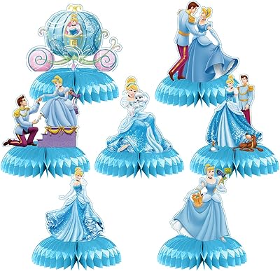 7 pieces of designer table design in honeycomb cinderella decorations.. Shopping made simple with DIAYTAR NIGERIA's vast selection and budget-friendly nationwide delivery.