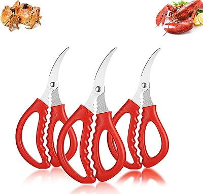 Set of kitchen scissors for multifunctional seafood to peel the shrimp and crab fish.. Experience the DIAYTAR difference with our vast product selection and delivery within 5-8 days.