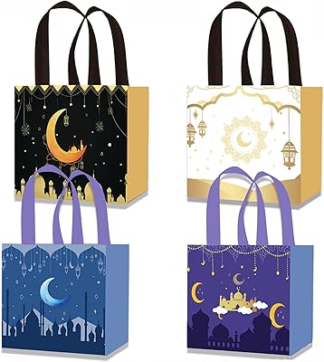 Goodrun Eid Mubarak paper gift bags, Eid party gift bags, Ramadan party supplies, Goodie's sweetbread bags, Islamic candy bags, al-fitr aid bags, Ramadan Kareem festive decoration bags, 8 pieces.. Explore a world of choices with DIAYTAR NIGERIA's vast catalog and budget-friendly nationwide shipping.