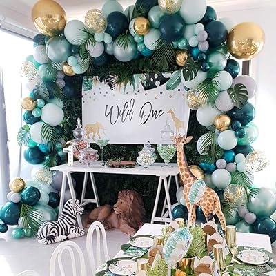Tobico jungle balloons decoration kit - Safari jungle theme / Choice of tropical green balloons for a realistic safari theme - party supplies for baby shower, baby shower or party decoration.. Nigeria's e-commerce leader delivers unmatched variety and value to your doorstep in just 5-8 days.